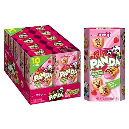 Hello Panda Meiji Hello Panda Strawberry Creme Caddies 2.1 oz., PK80 70029